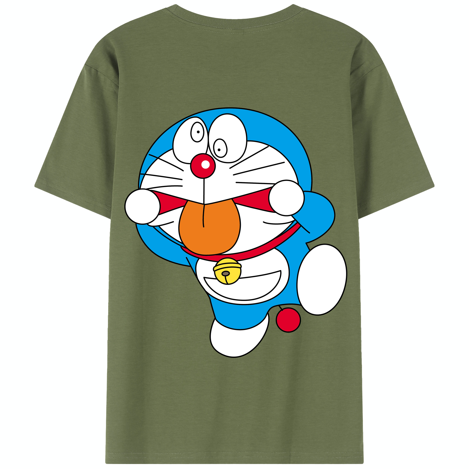 （画像用） ドラえもん Doraemon 綿100％半袖Tシャツ（背面プリント）